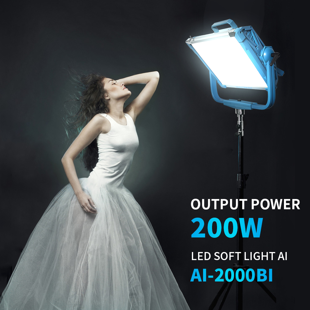 Photography Lighting Ai - LED Lights DMX Support 200W Yidoblo
