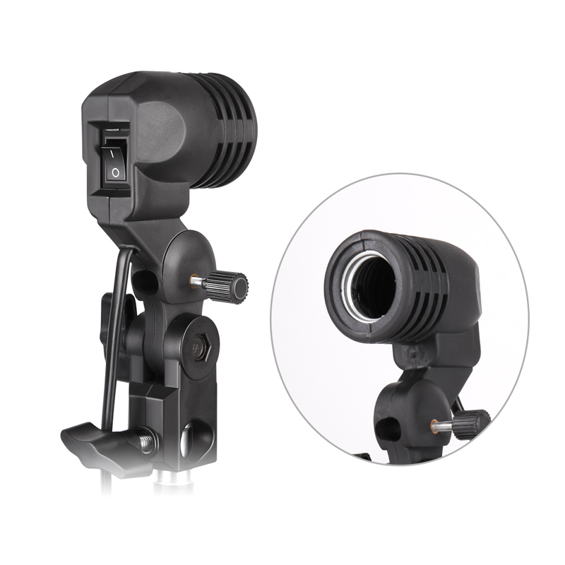 Photography Lighting With Umbrella - 1.8m Cable Cord Light Bulb Stand
