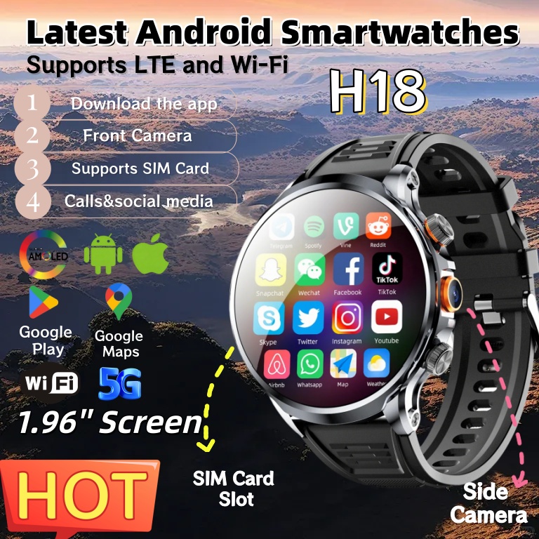 Photography Lighting Gels - NEW 4G Android H18 Smart Watch