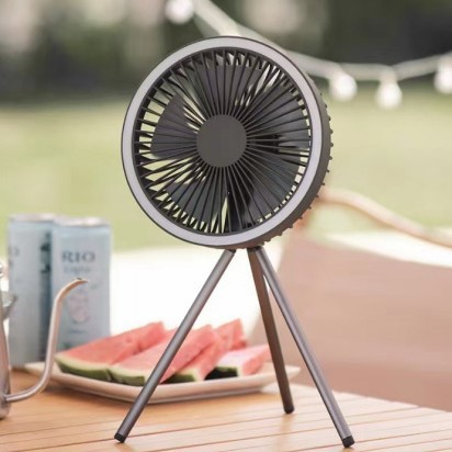 Stand Lighting Photography - Portable Camping Fan with LED Light