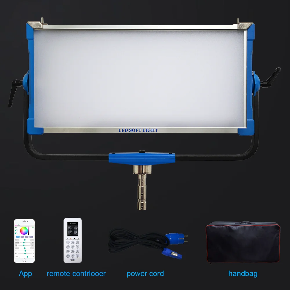 Photography Lighting Ai - 300W RGB LED Panel Lamp APP