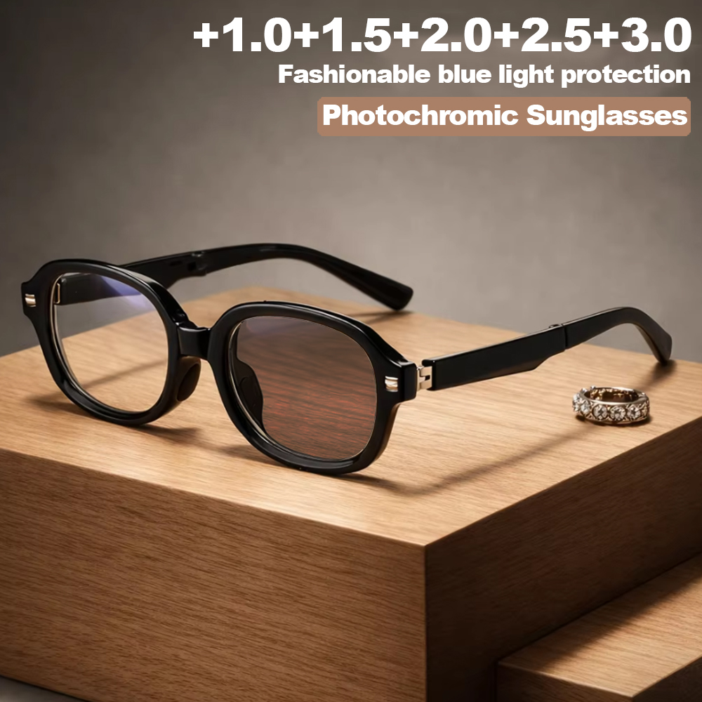 Photography Using Lighting - 1pc Stylish Oval Frame Reading Glasses