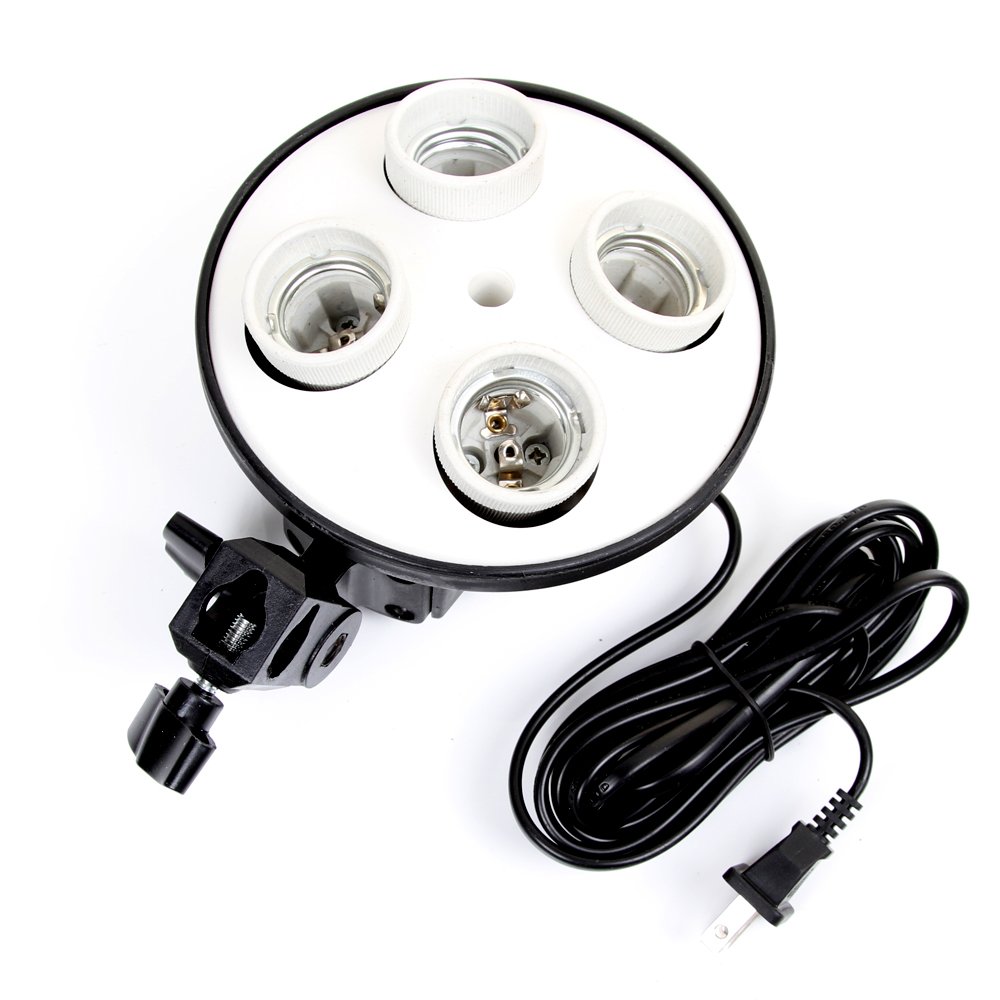 Photography Using Lighting - E27 Base Four Lamp Holder Light