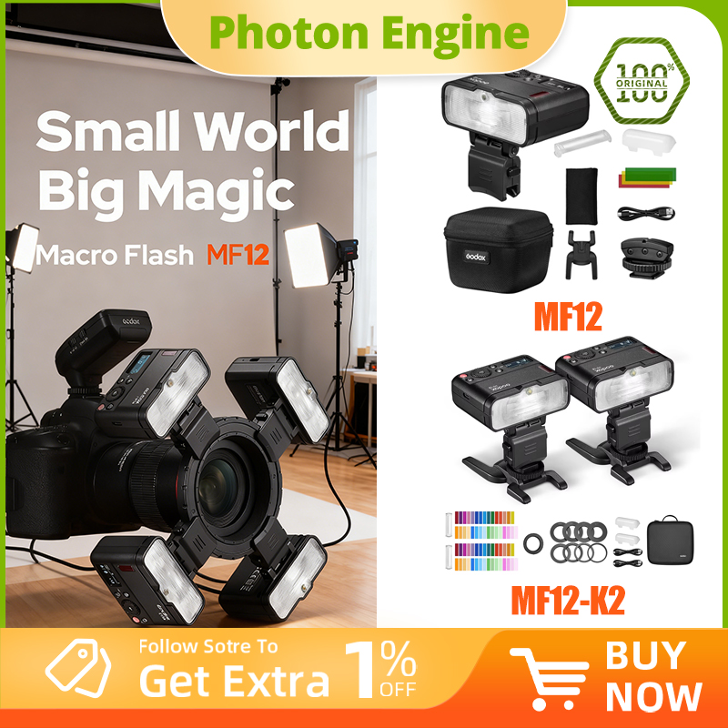 Photography Lighting Kit Godox - Godox MF12-K2 Macro Flash 2 Light