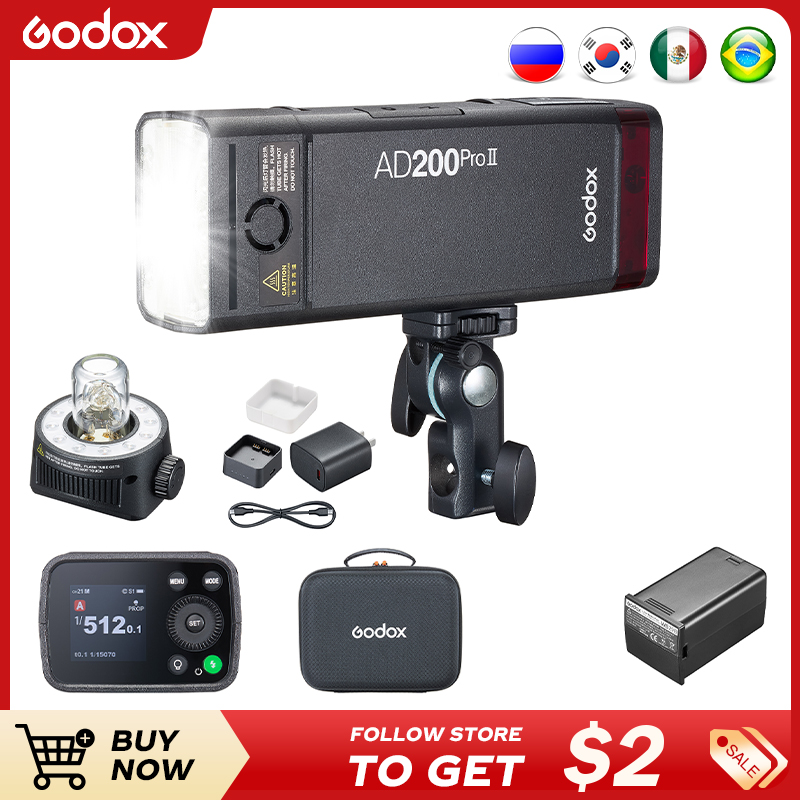 Godox AD200ProII  TTL 2.4G Wir - Photography Lighting Kit Godox review and price