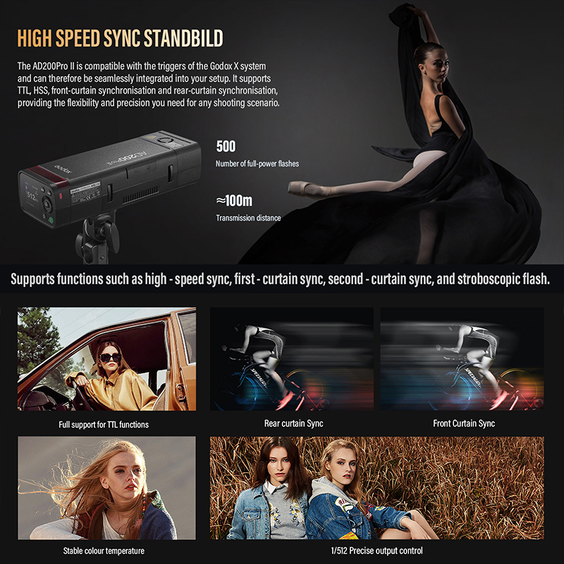Godox AD200ProII  TTL 2.4G Wir - Photography Lighting Kit Godox review and price