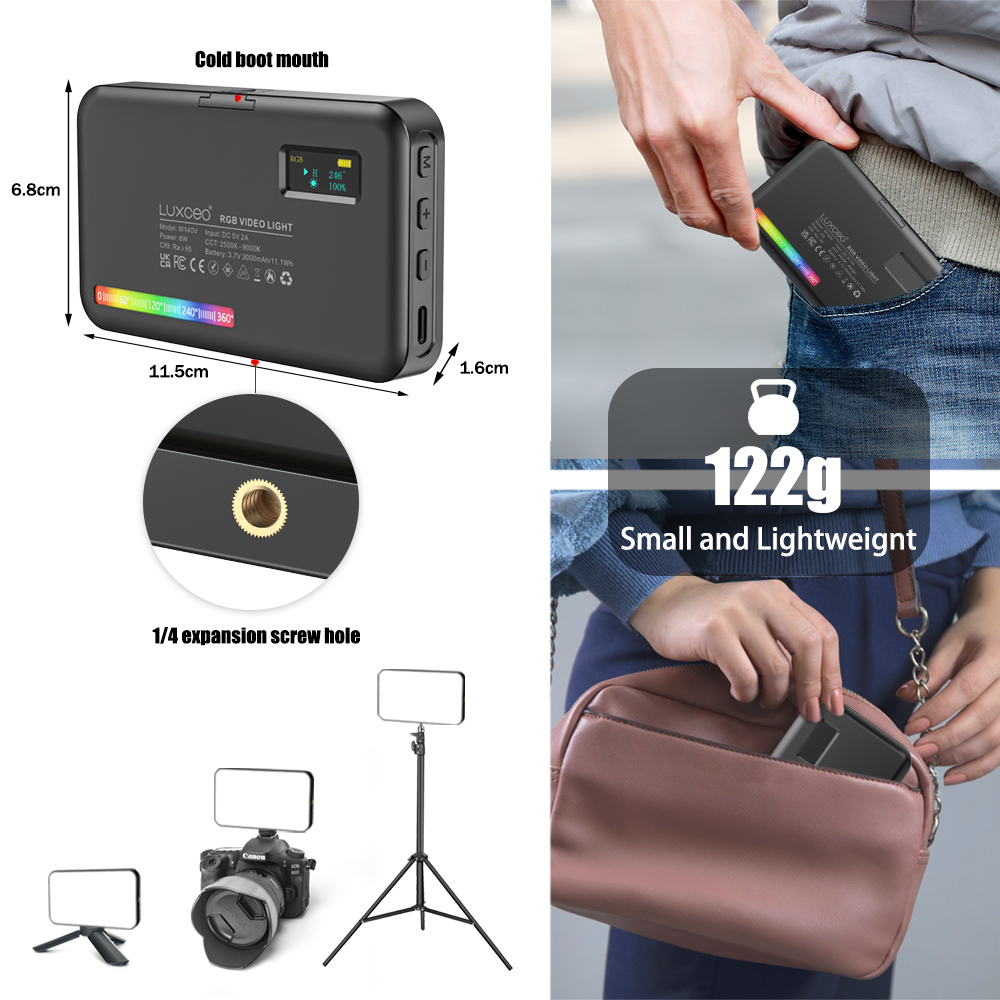 LUXCEO V10 PRO Video Light RGB - Photography Lighting With Umbrella review and price