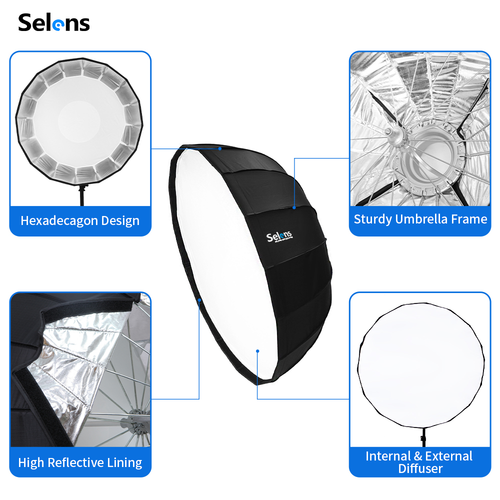 Selens 85cm Umbrella Radar Sof - Photography Lighting With Umbrella review and price