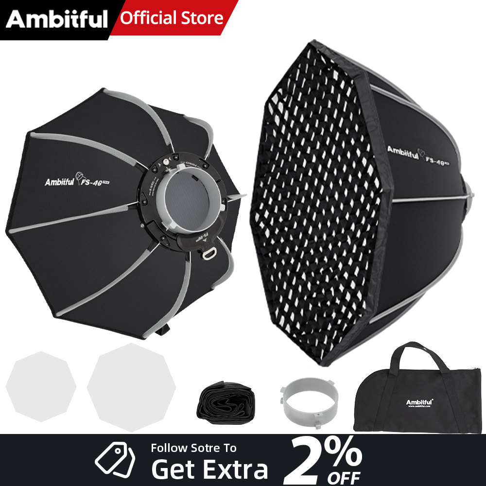 AMBITFUL FS40PROII Fast Setup  - Photography Studio Lighting Set Up review and price