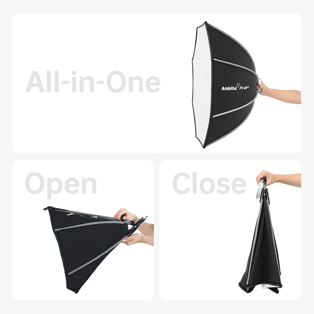 AMBITFUL FS40PROII Fast Setup  - Photography Studio Lighting Set Up review and price