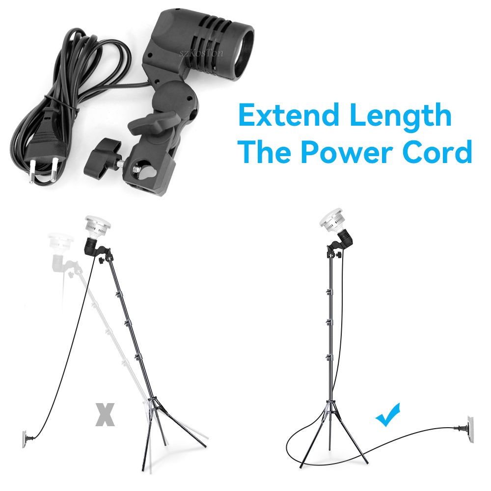 2PCS/1PC E27 Single Head Bulb  - Photography Lighting With Umbrella review and price