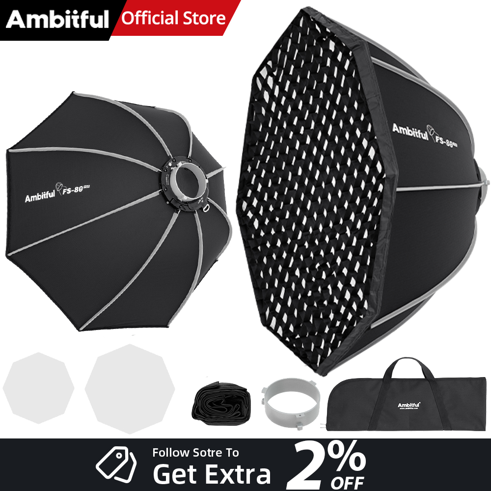 AMBITFUL FS80PROII Fast Setup  - Photography Studio Lighting Set Up review and price