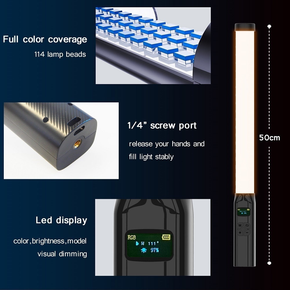 50CM RGB Stick Light Wand Ligh - Photography Types Of Lighting review and price