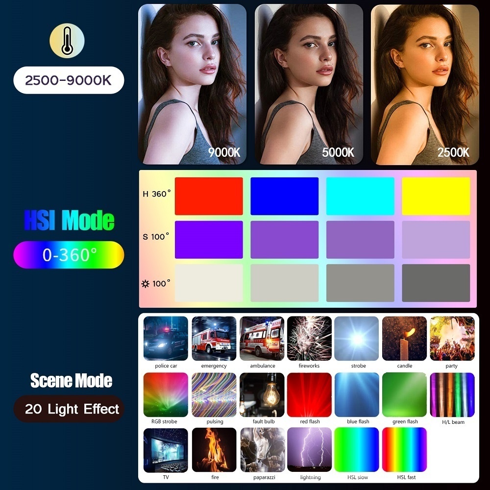50CM RGB Stick Light Wand Ligh - Photography Types Of Lighting review and price
