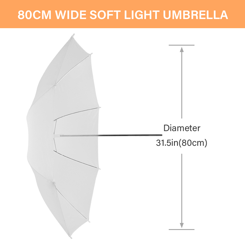 76 * 80cm X4 Transparent White - Photography Lighting With Umbrella review and price