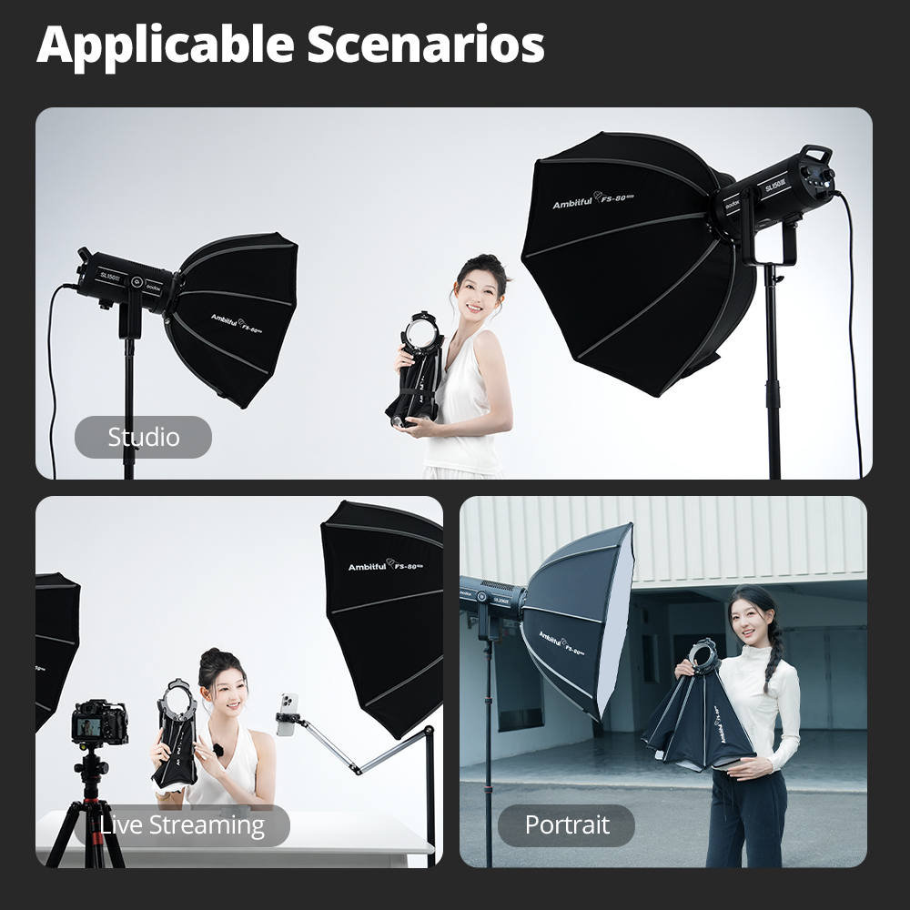 Ambitful FS80PRO Fast Setup Bo - Photography Studio Lighting Set Up review and price