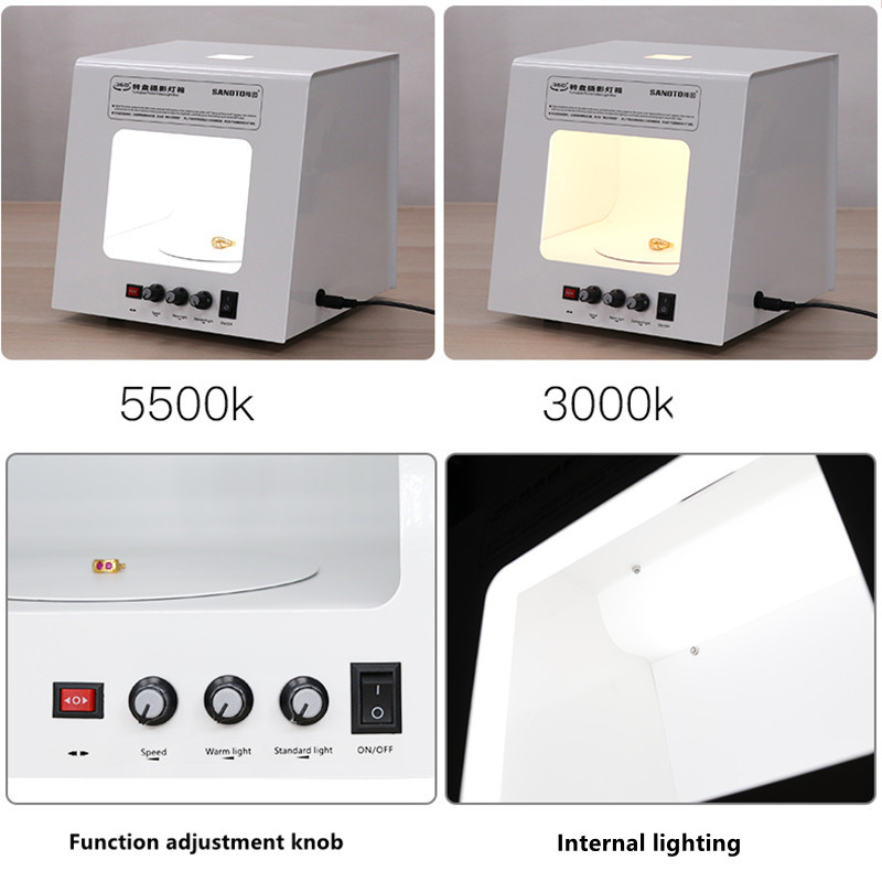 SANOTO Mini Photo Studio Photo - Jewelry Photography Lighting Kit review and price