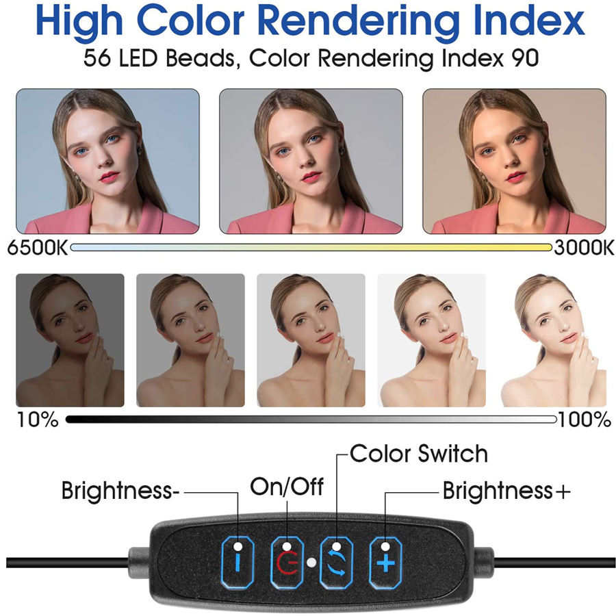 16cm LED Video Light with Stan - Stand Lighting Photography review and price
