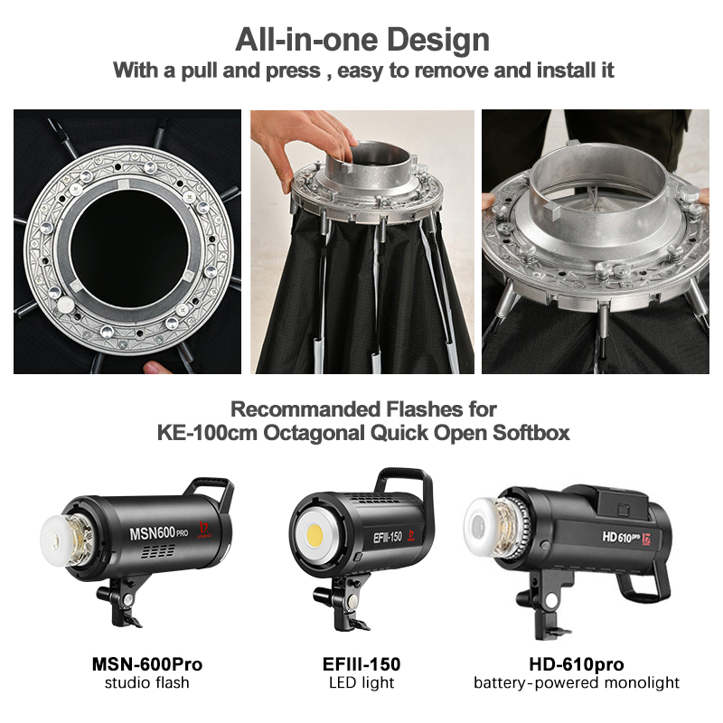 JINBEI KE- 150cm Quick Set-up  - Photography Studio Lighting Set Up review and price