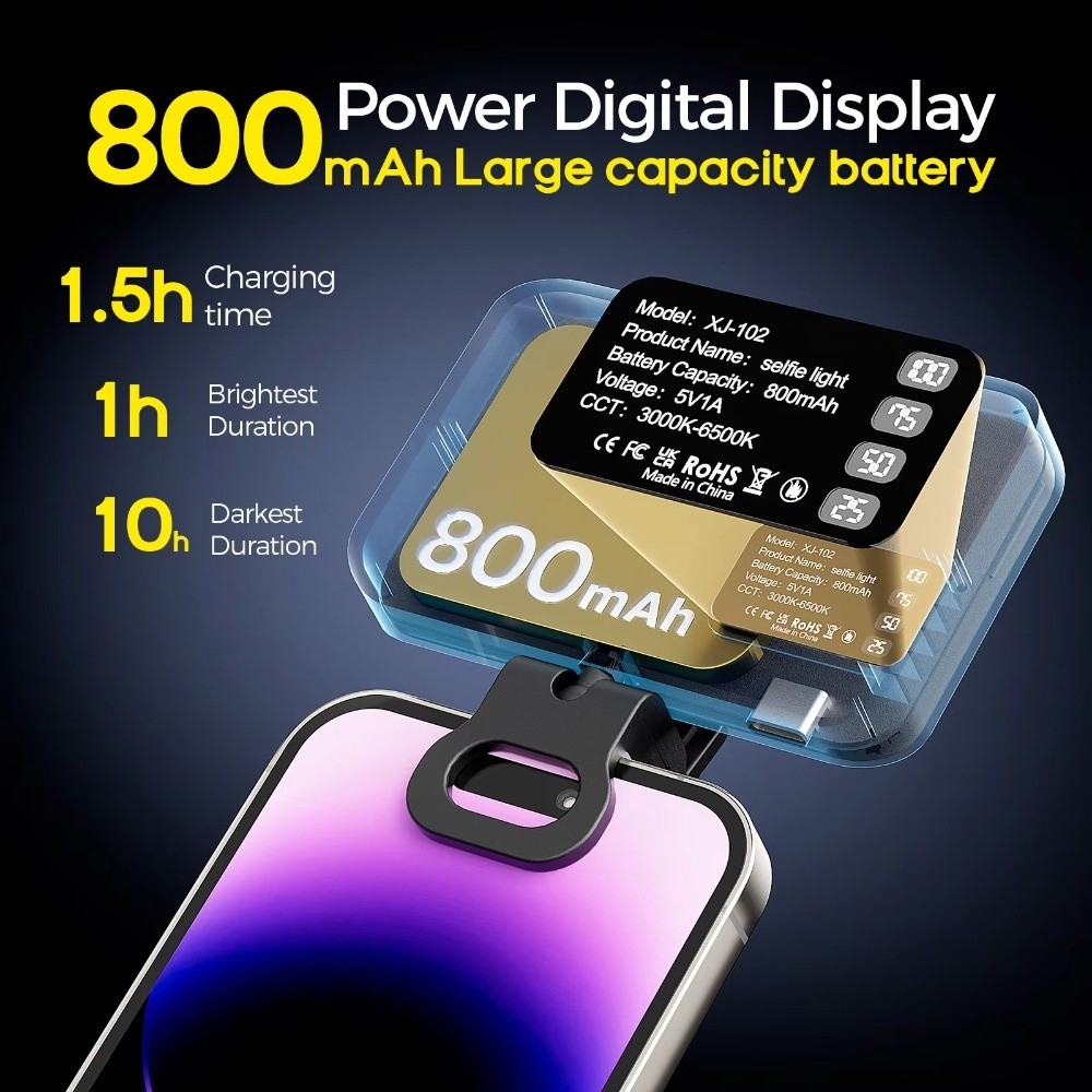 800/1000mAh LED Selfie Light 3 - Photography Using Lighting review and price